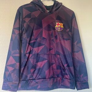 FC Barcelona Polyester Crest Boys‎ Pullover Hoodie